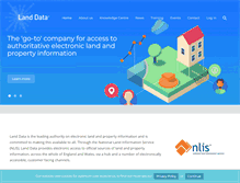Tablet Screenshot of land-data.org.uk